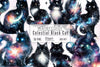Celestial Black Cat Clipart Bundle