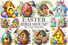 Easter Birdhouse Clipart Bundle