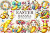 Easter Banana Clipart Bundle