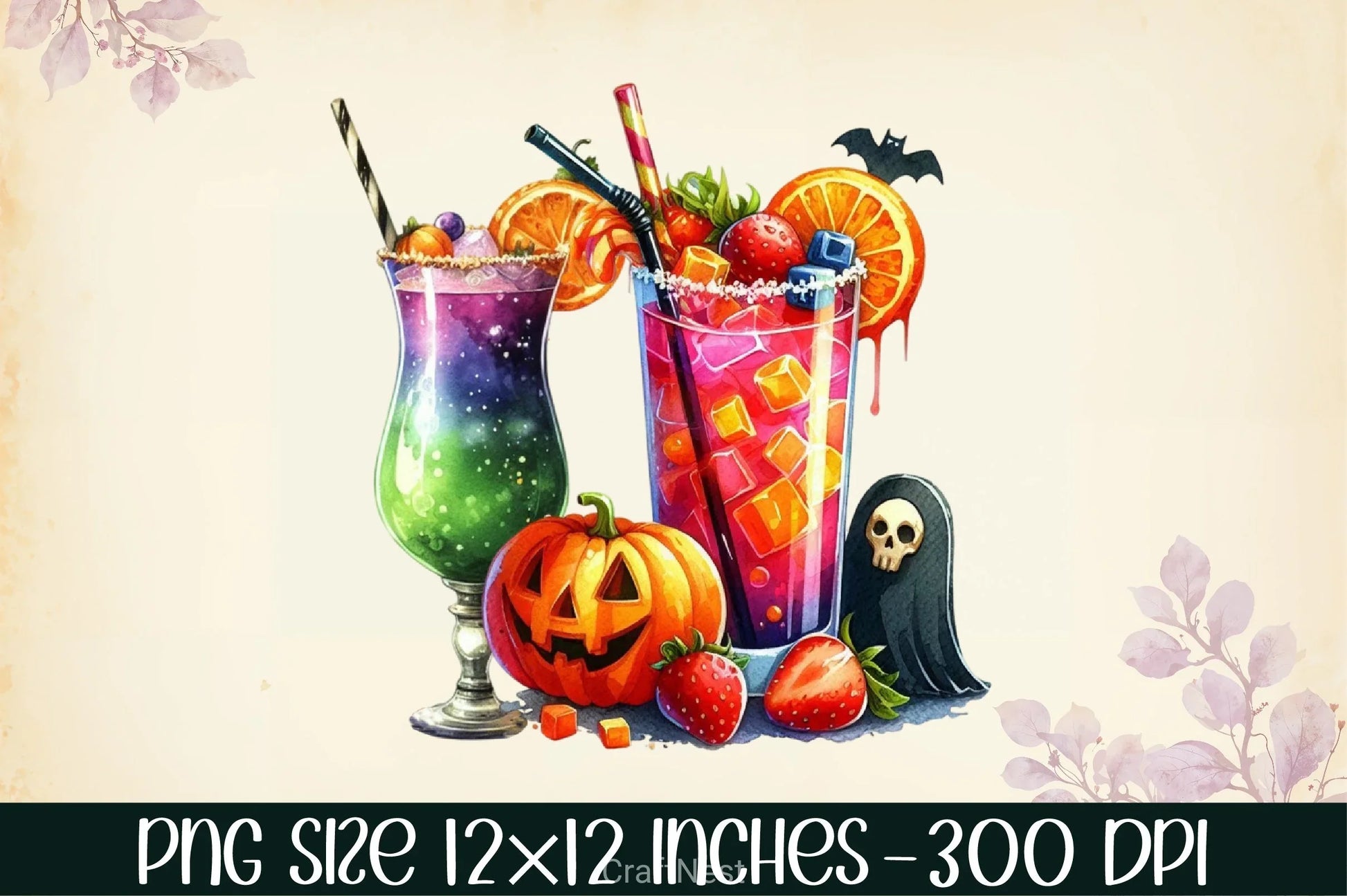 Halloween Drink Clipart Bundle - CraftNest - Digital Crafting and Art