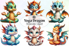 Yoga Dragon Clipart Bundle - CraftNest - Digital Crafting and Art