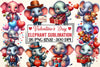 Valentine's Day Elephant Clipart Bundle