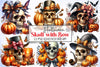 Halloween Skull Bow Clipart Bundle