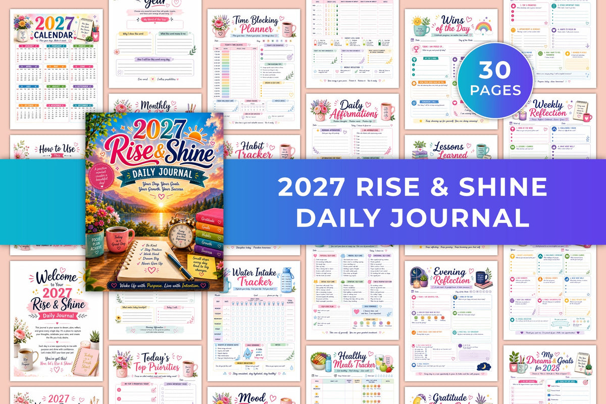 Rise Shine Daily Journal 2027