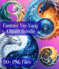 Fantasy Yin Yang Clipart Bundle