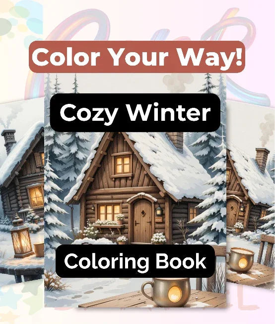 Cozy Winter Coloring Books Bundle - CraftNest - Digital Crafting and Art