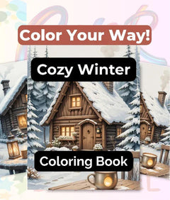 Cozy Winter Coloring Books Bundle - CraftNest - Digital Crafting and Art