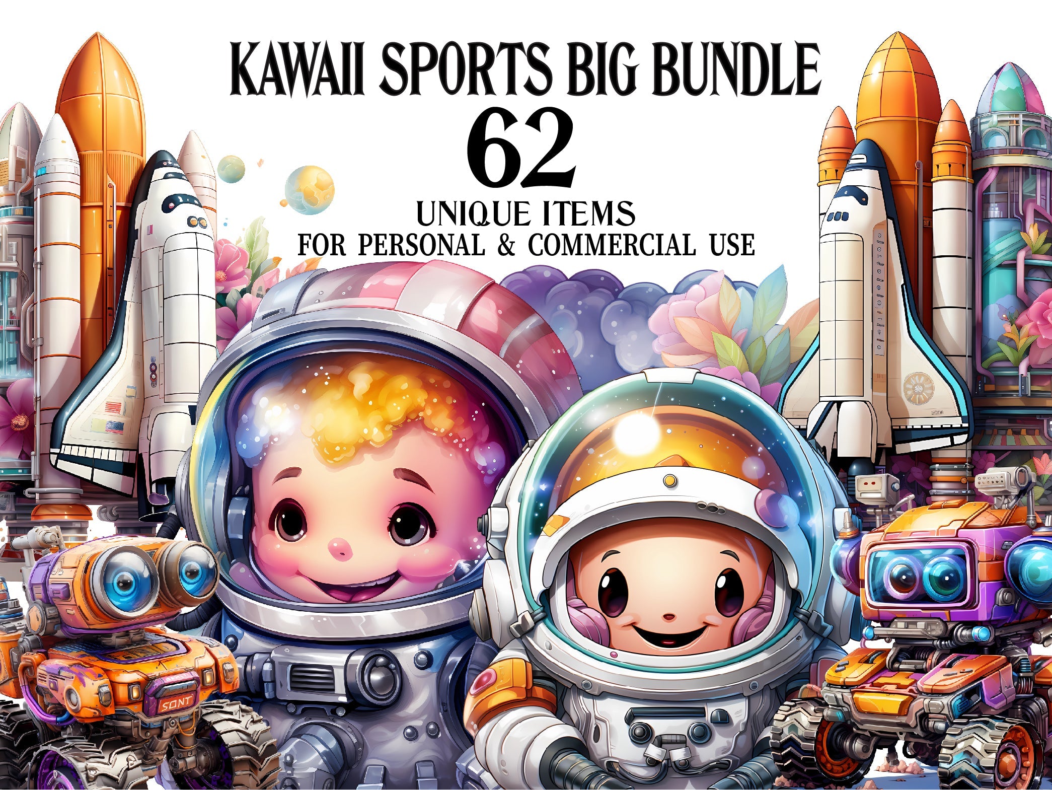 Kawaii Space Clipart - CraftNest