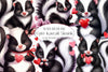 Cute Kawaii Skunk Clipart Bundle