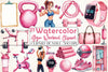 Gym Workout Clipart Bundle