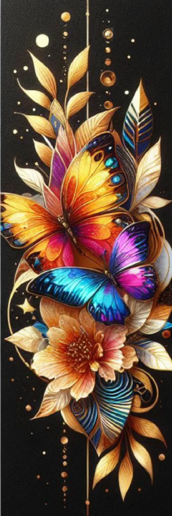 Butterfly Flower Bookmarks Journal - CraftNest - Digital Crafting and Art