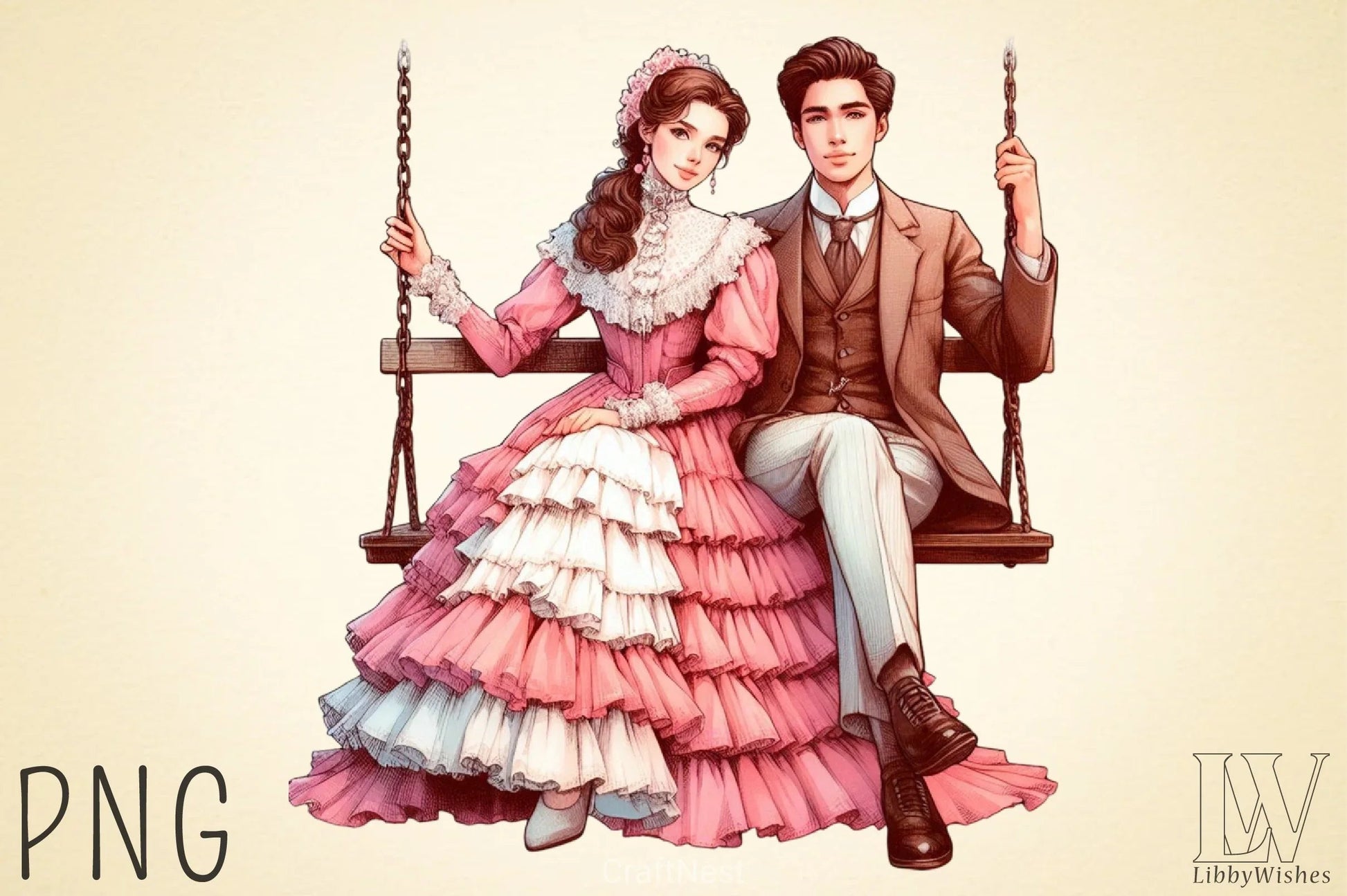 Valentine Romantic Couple Clipart Bundle 2 - CraftNest - Digital Crafting and Art