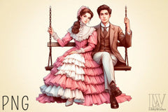 Valentine Romantic Couple Clipart Bundle 2 - CraftNest - Digital Crafting and Art