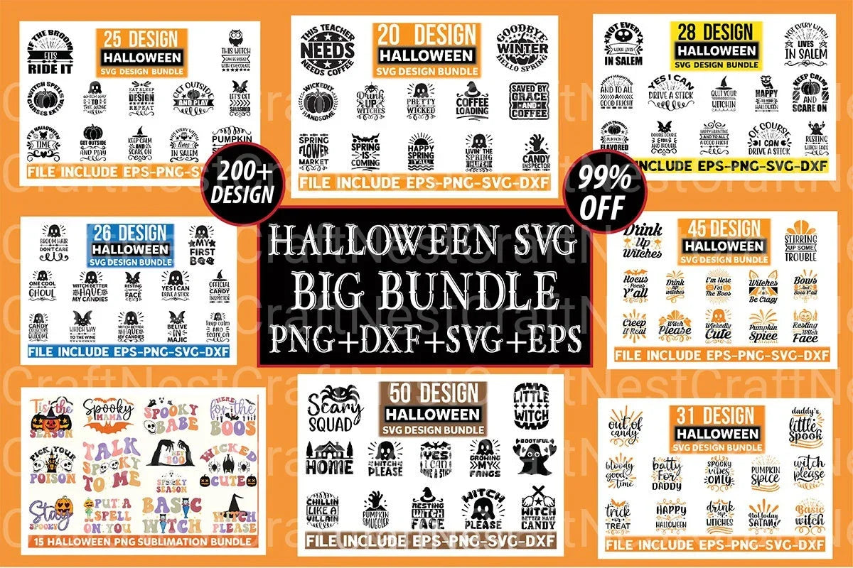 Hallowen Big Bundle - CraftNest - Digital Crafting and Art