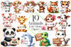 Animals Love Mom Clipart Bundle