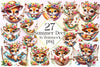 Summer Deer In Hammock Clipart Bundle