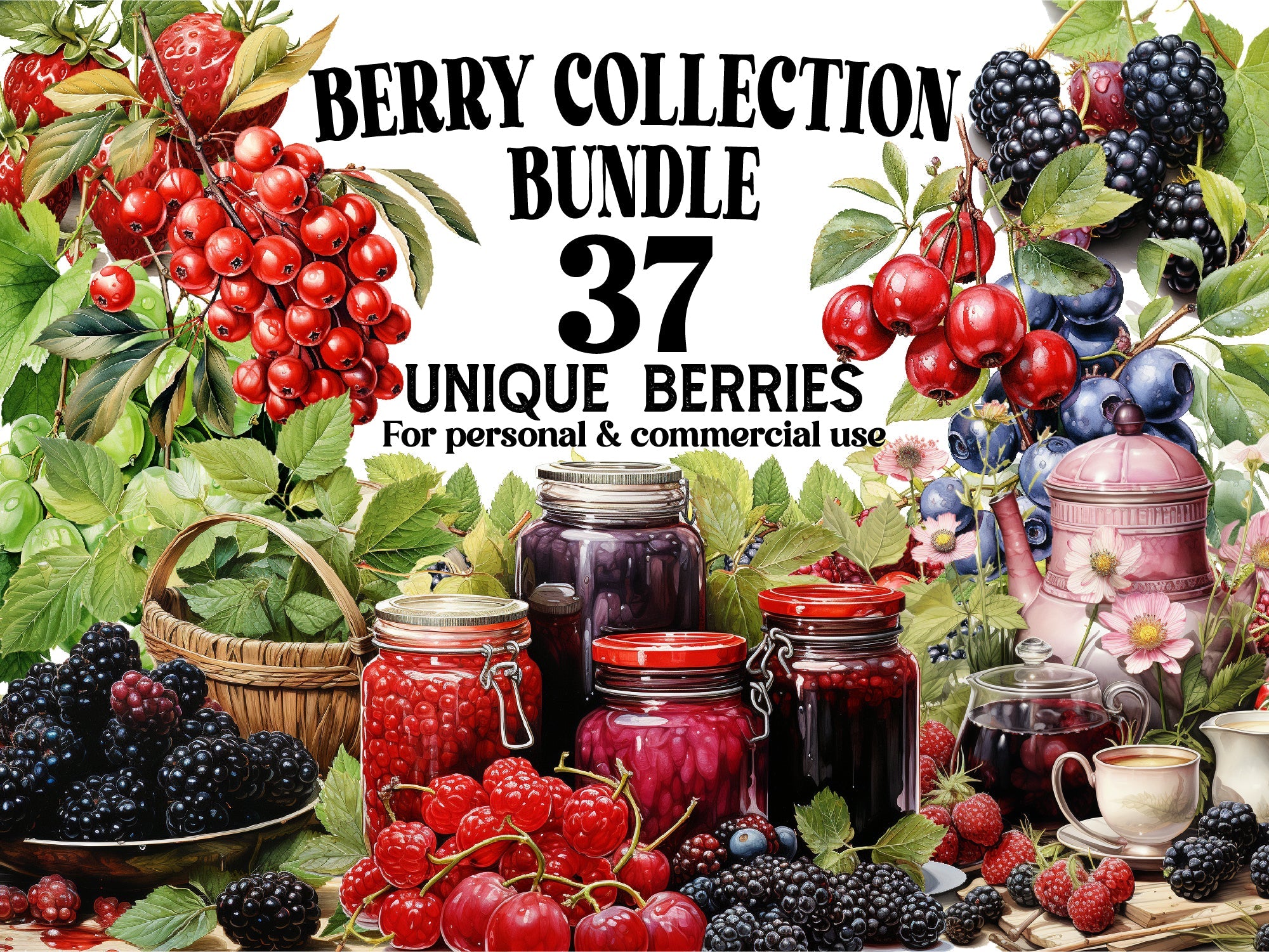 Berry Collections Clipart - CraftNest