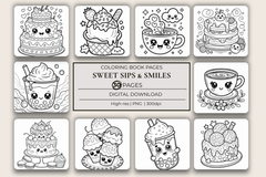 Sweet Sips & Smiles Coloring Book - CraftNest - Digital Crafting and Art