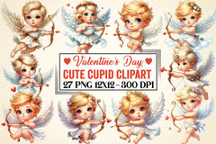 Valentine Cupid Clipart Bundle 1 - CraftNest - Digital Crafting and Art