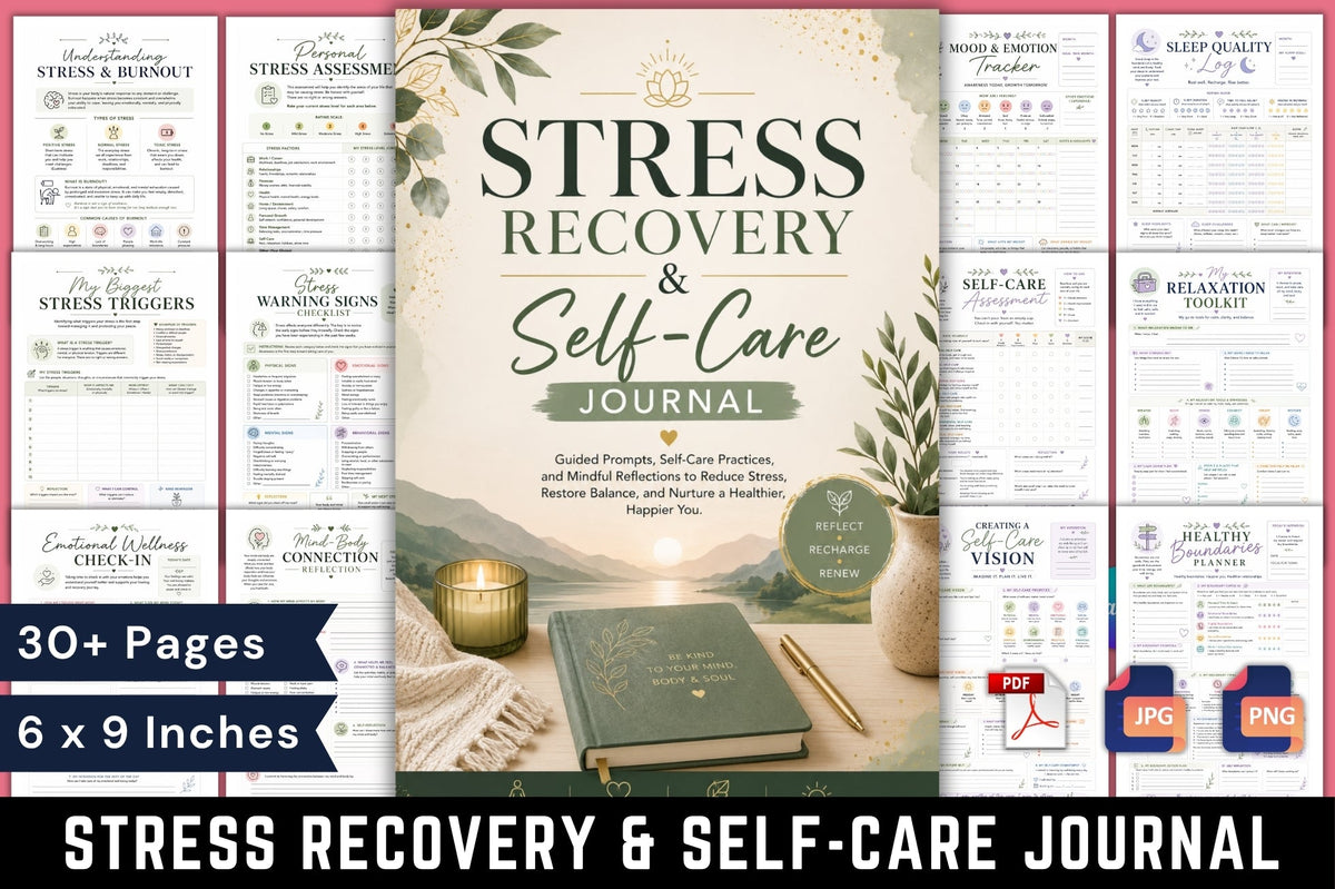 Stress Recovery Self Care Journal