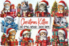 Christmas Kitten Clipart Bundle