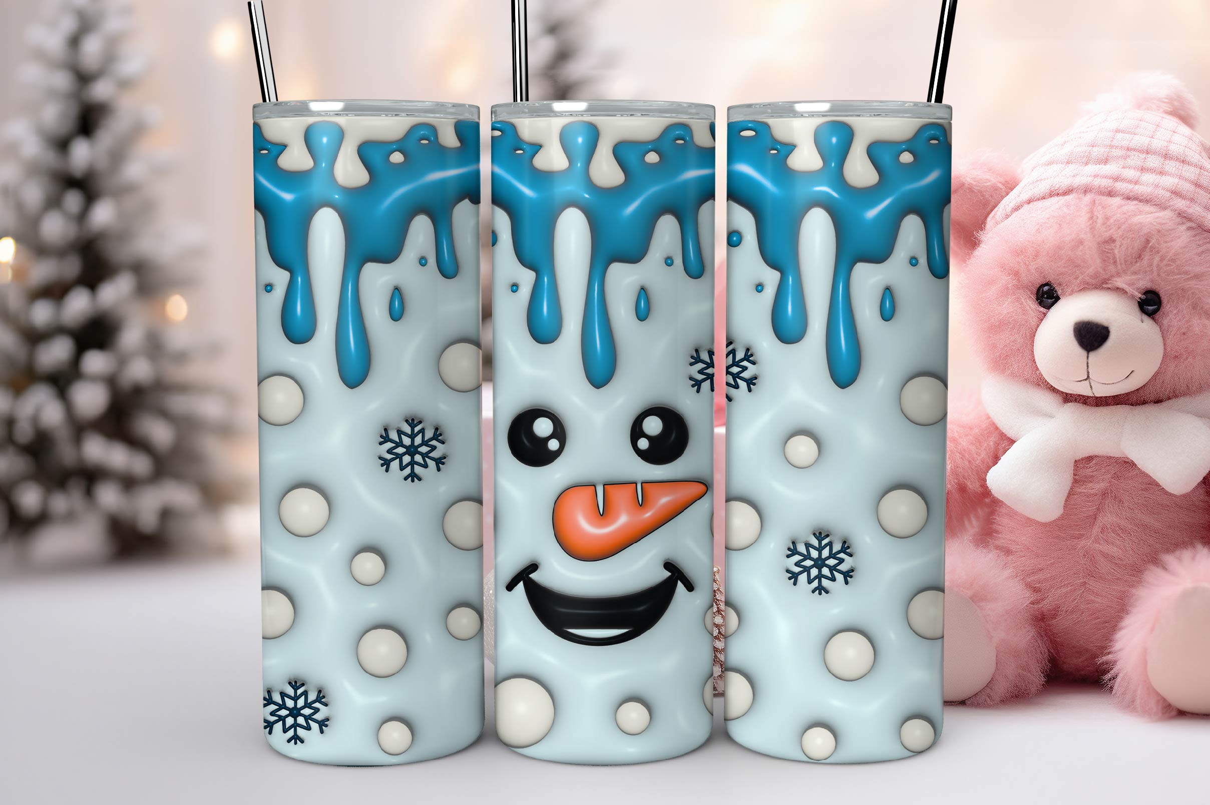 3D Inflated Christmas Tumbler Bundle 15