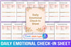 Daily Emotional Check-In Sheet Planner
