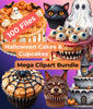 Halloween Cakes & Cupcakes Clipart Bundle