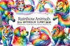 Rainbow Animals Clipart