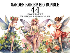 Garden Fairies Clipart - CraftNest