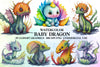 Baby Dragon Clipart Bundle