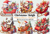 Christmas Sleigh Gifts Clipart Bundle