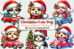 Christmas Dog Clipart Bundle 5 - CraftNest - Digital Crafting and Art
