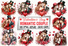 Valentine Romantic Couple Clipart Bundle