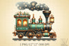 Christmas Train Clipart Bundle