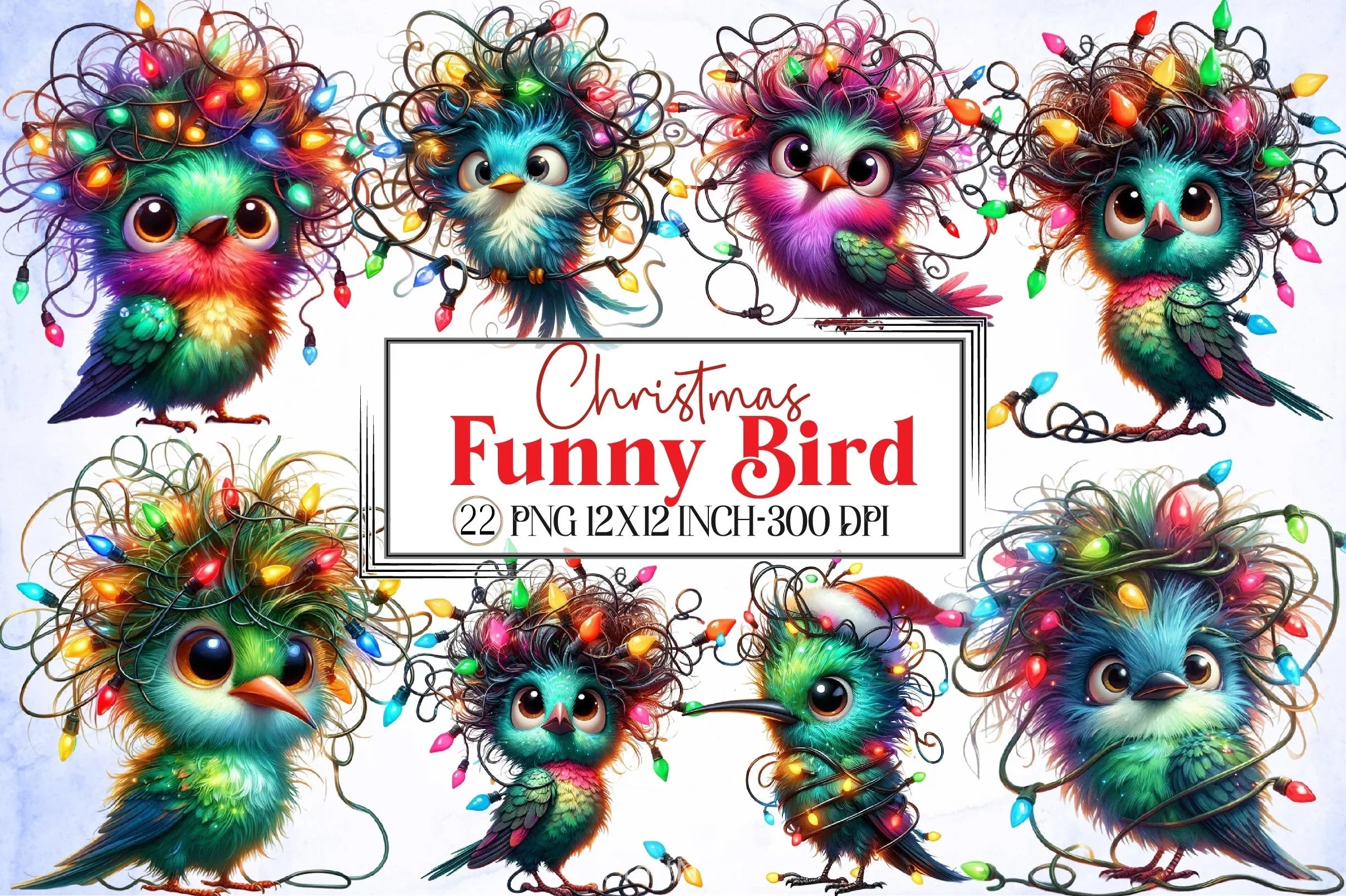 Christmas Bird Clipart Bundle 2 - CraftNest - Digital Crafting and Art