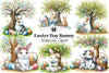 Easter Bunny Clipart Bundle