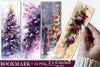 Purple Christmas Bookmarks Vintage Noel Junk Journal