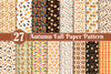 Autumn Fall Paper Pattern Clipart Bundle