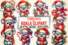 Christmas Koala Clipart Bundle