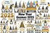 New Year Gnomes 2025 Clipart Bundle