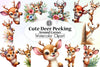 Cute Deer Clipart Bundle
