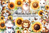 Sunflower Animals Clipart Bundle