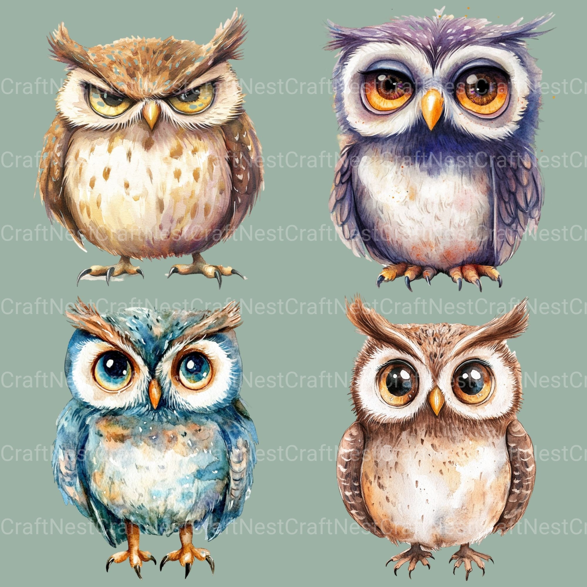 Owls Clipart Bundle