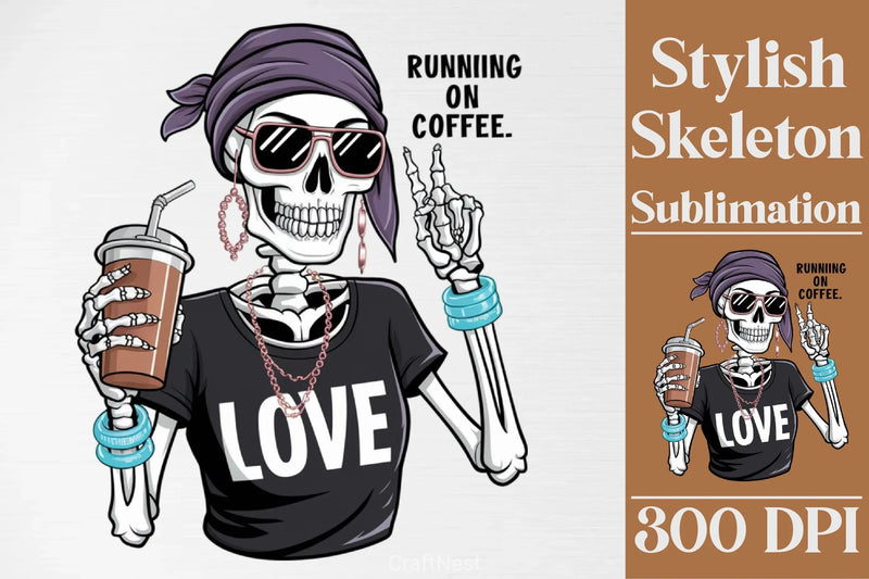 Stylish Skeleton Clipart Bundle - CraftNest - Digital Crafting and Art
