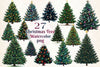 Christmas Tree Clipart Bundle 16