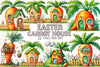 Easter Carrot House Clipart Bundle