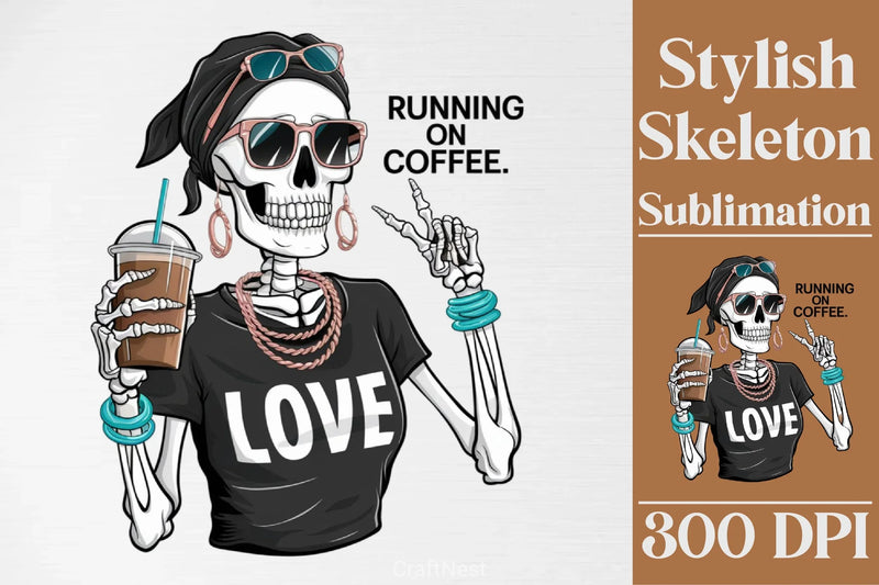 Stylish Skeleton Clipart Bundle 3 - CraftNest - Digital Crafting and Art