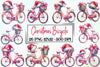Christmas Bicycle Clipart Bundle