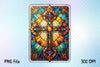 Stained Glass Cross Tarot Card Clipart Bundle 5